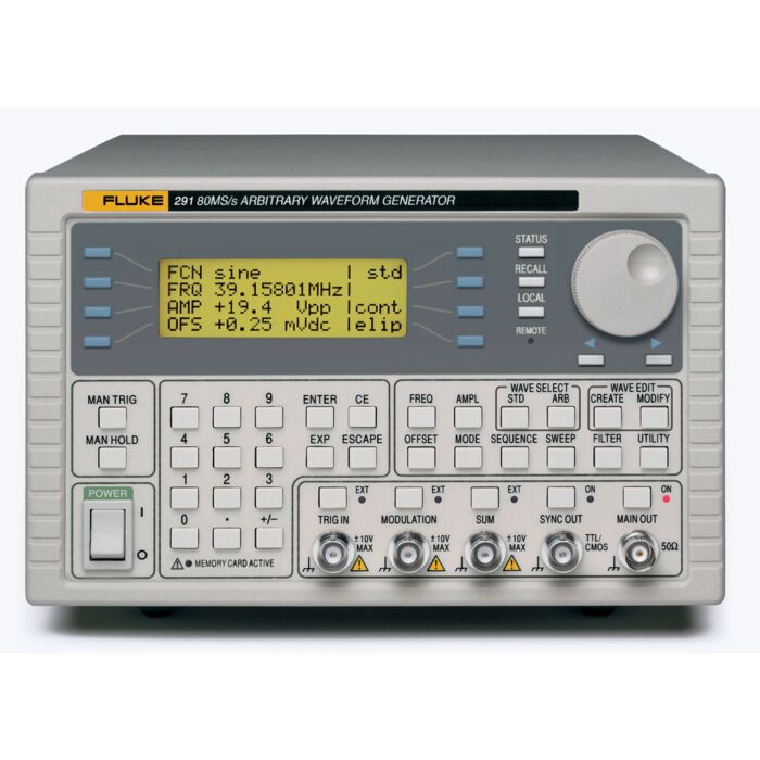 Fluke 291-U for Rent, 100 MS/s Arbitrary Waveform Generator, 1 Channel