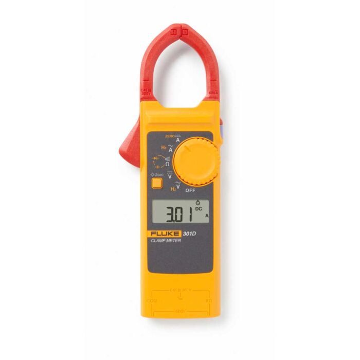 Fluke 301D/ESP 600A AC/DC Clamp Meter, Slim Body & Thin Jaw Arm