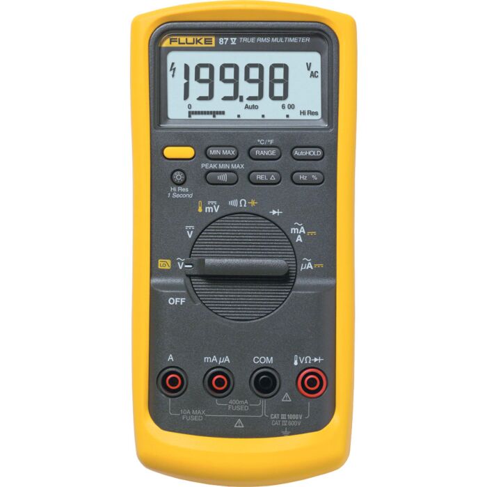 Fluke 87-5 Industrial True RMS Multimeter with Temperature