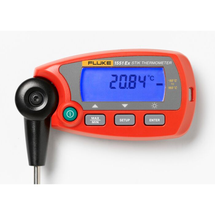 Fluke Calibration 1551A-12 Fixed RTD Thermometer, 1/4x12, -50 to 160C