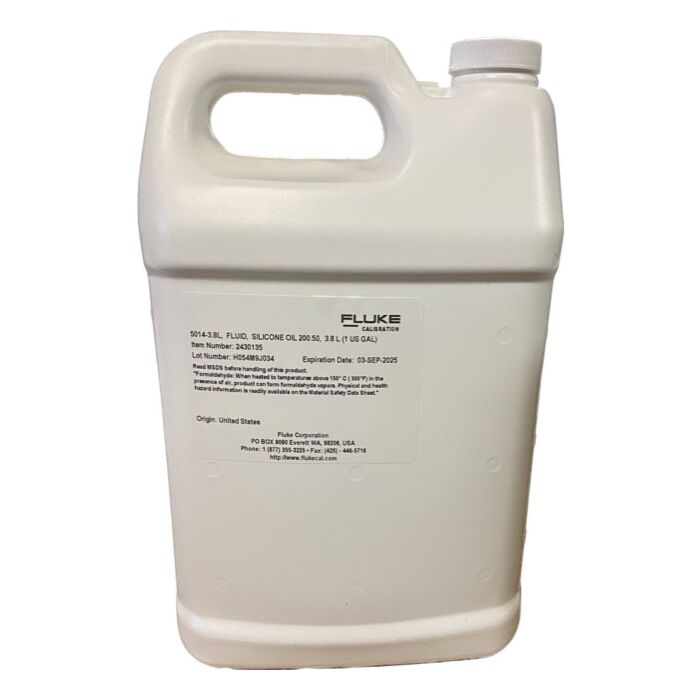 Fluke Calibration 5014-3.8L Silicone Oil, Type 200.50, 3.8 Liters (1 gal), 30C to 278C