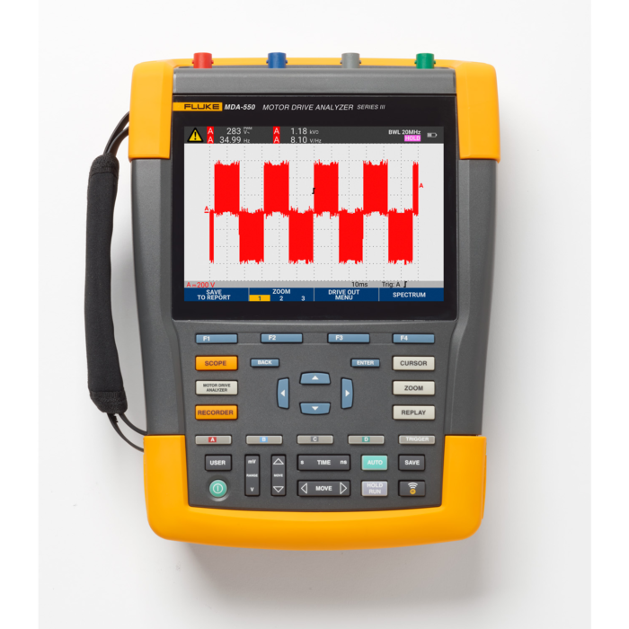Fluke MDA-550-III for Rent, Motor Drive Analyzer 4 channel, FlukeView-2 PC software 
