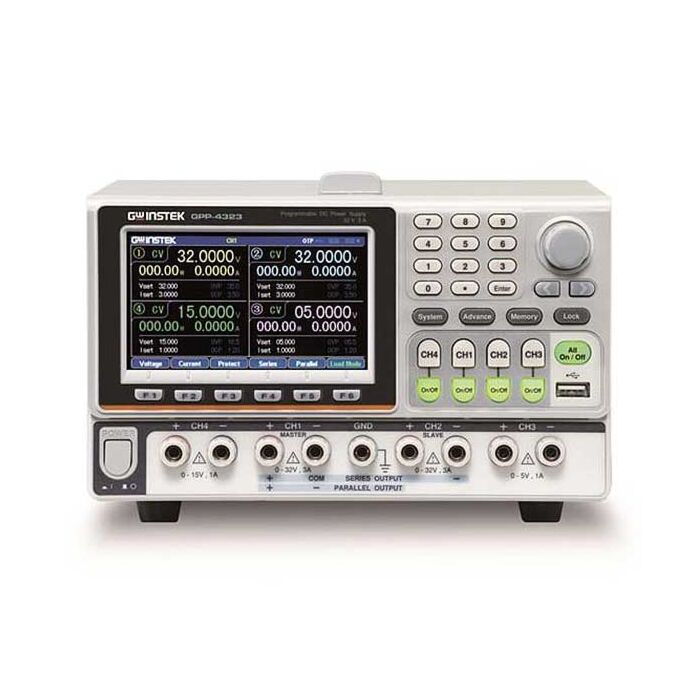 GW Instek GPP-4323 (LAN) 212W Four Channel DC Power Supply, with LAN