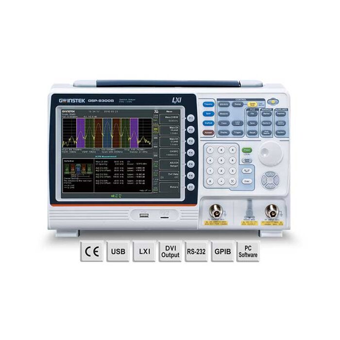
GW Instek GSP-9300BTG 9KHz-3GHz Spectrum Analyzer with Tracking Generator
