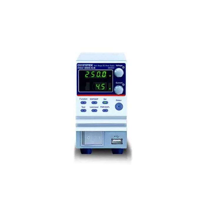 GW Instek PSW 250-4.5 Programmable DC Power Supply, 250VDC, Auto-ranging, 360W