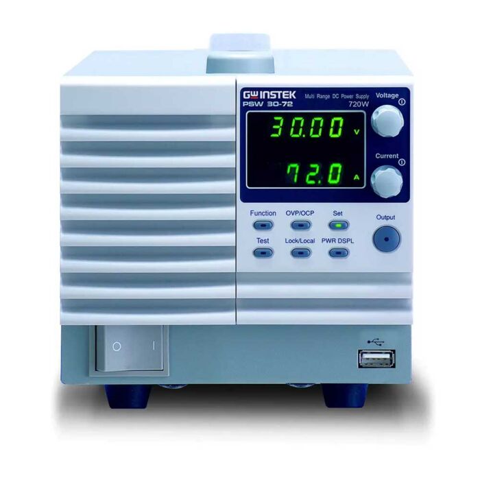 GW Instek PSW 30-72 Programmable DC Power Supply, Autorange, 720W; 0-30V, 0-72A