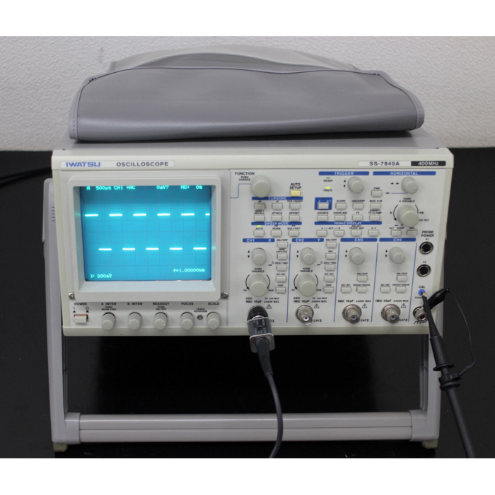 Iwatsu SS-7840 for Rent, Analog Oscilloscope, 400MHz, 4 channel, Color CRT