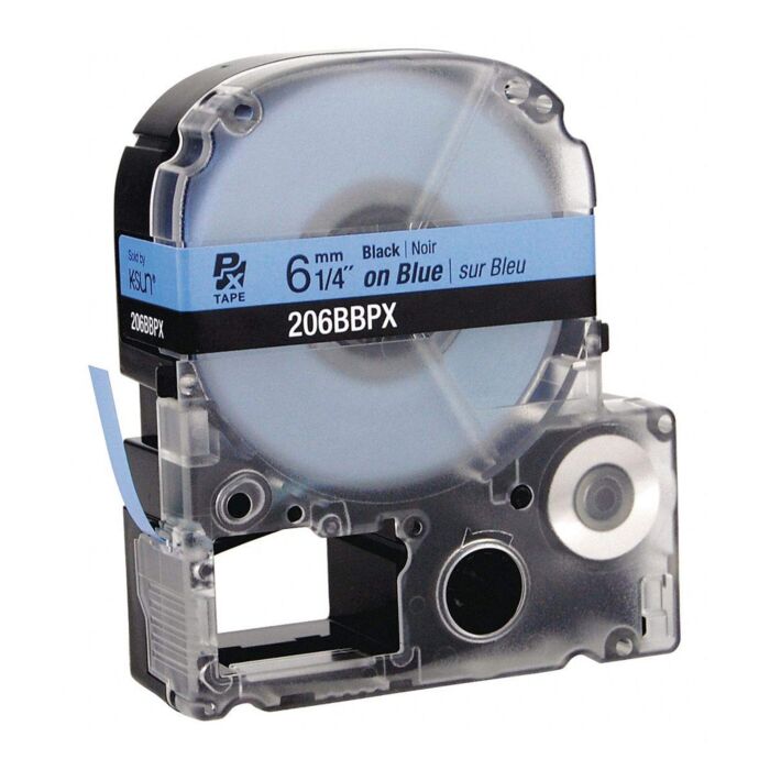 K-Sun 206BBPX 1/4_ x 30_ LabelWorks PX Industrial Tape (Industrial) Polyester