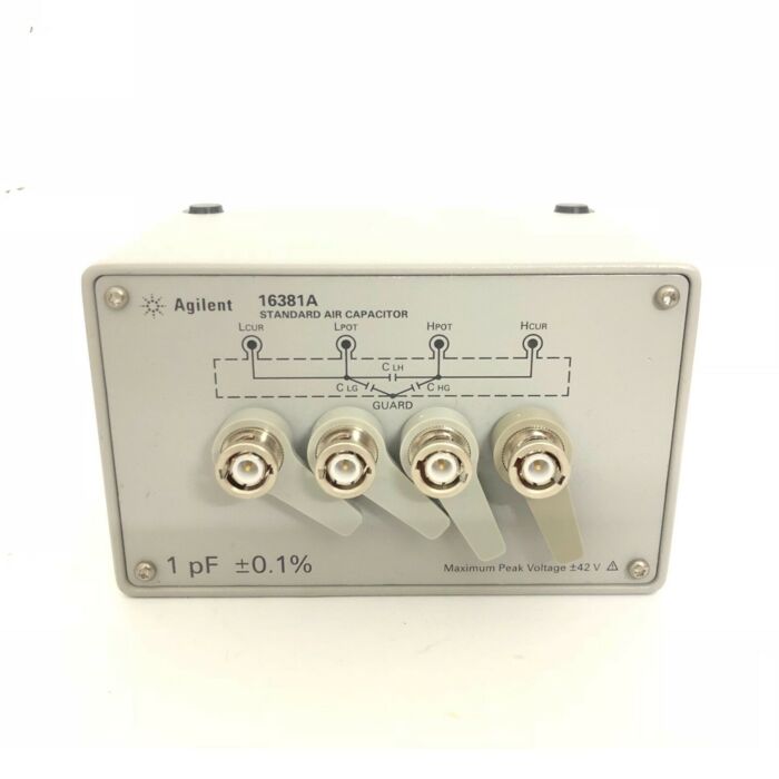 Used Keysight 16380A Standard Air Capacitor Set, 1 pF to 1000 pF