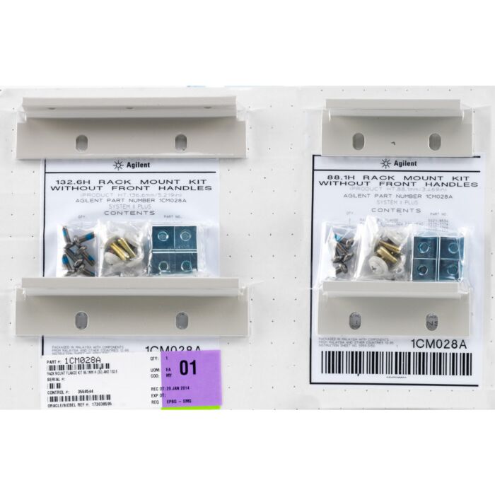 Keysight 1CM028A Rack Mount Flange Kit, 88.1mm H (3U) & 132.6mm H (2U) 4 Brackets (5U)
