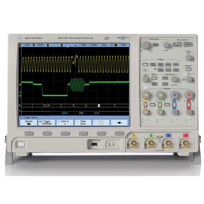 Used  Keysight / Agilent DSO7104A Digital Storage Oscilloscope 1GHz,4 Analog Channels