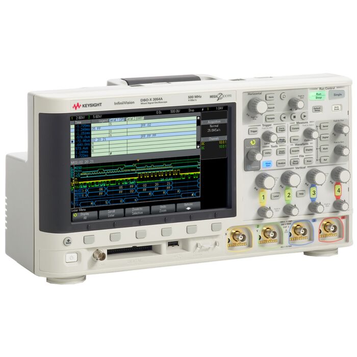 Keysight DSOX3054A Oscilloscope, 4-Channel, 500MHz