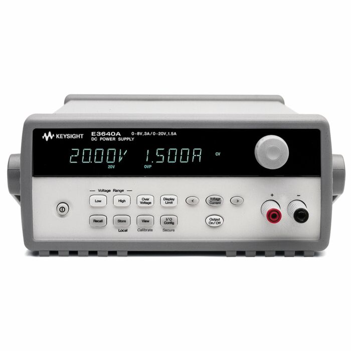 Keysight E3640A DC Power Supply, Dual Range GPIB, RS-232