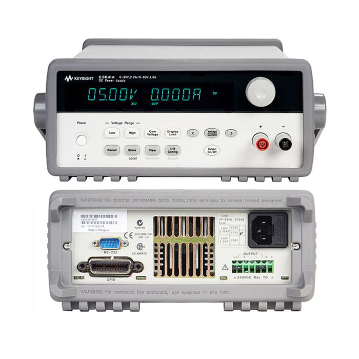 Keysight E3642A DC Power Supply, Dual Range GPIB, RS-232
