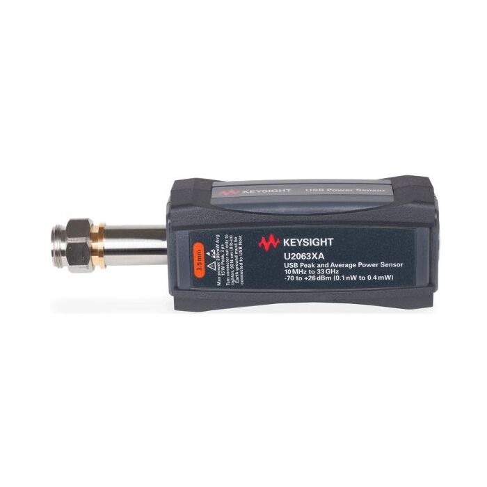 Keysight U2063XA USB Wide Dynamic Range Peak & Average Power Sensor, 10MHz-33GHz