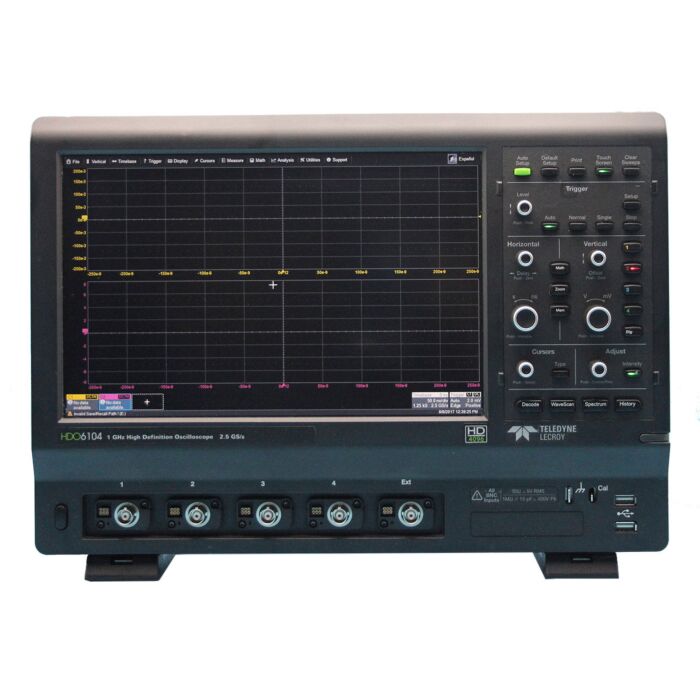 Lecroy HDO6104 for Rent, High Definition Oscilloscope, 1 GHz, 4 Channels, 12-bit, 2.5 GS/s