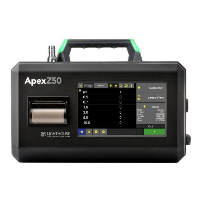 Lighthouse APEXZ50 for Rent, Portable Cleanroom Particle Counter, 100 LPM Flow Rate
