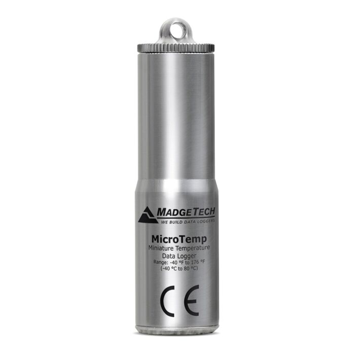 MadgeTech MICROTEMP Submersible, Miniature Temp Recorder, steel enclosure