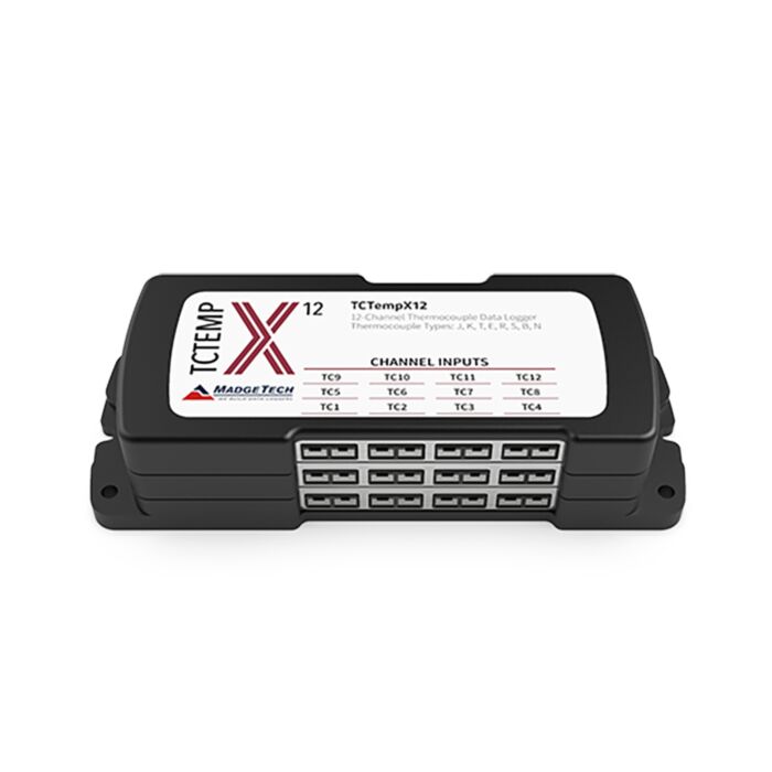 MadgeTech TCTEMPX12 12-Channel Thermocouple-Based Temperature Data Logger