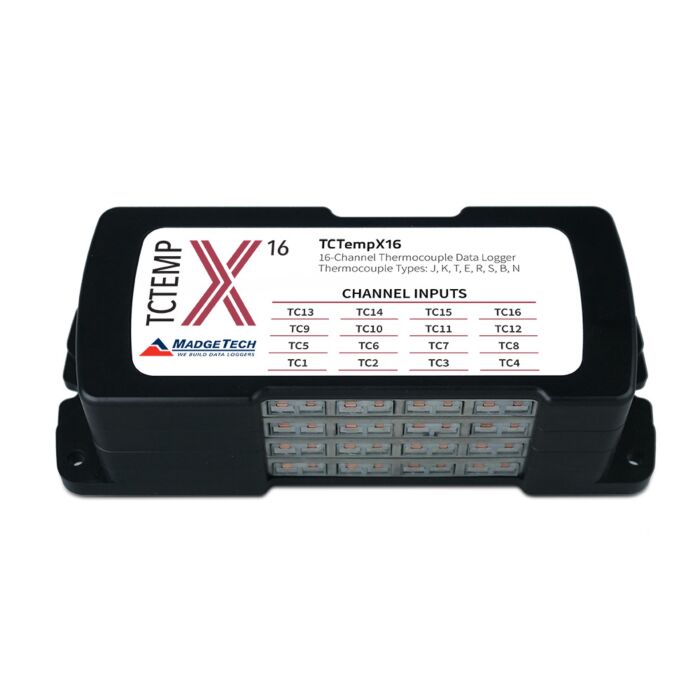 MadgeTech TCTEMPX16 16-Channel Thermocouple-Based Temperature Data Logger