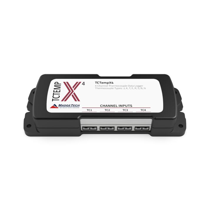 MadgeTech TCTEMPX4 4-Channel Thermocouple-Based Temperature Data Logger