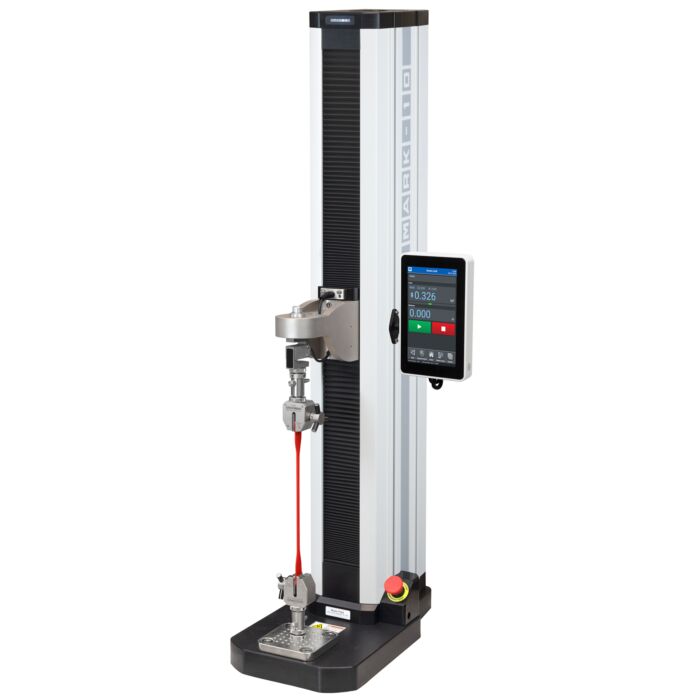Mark-10 F1505-EM Test frame w/ EasyMESUR control panel, vertical, 1,500 lbF