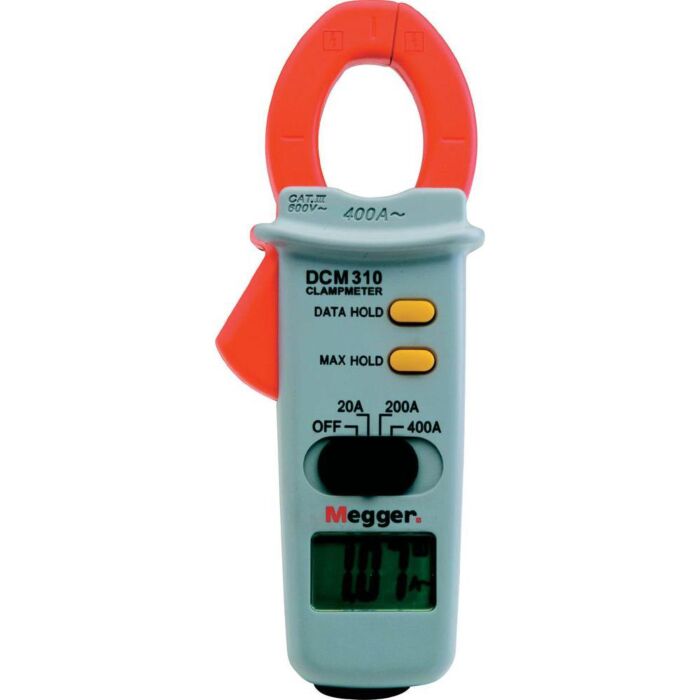 Megger DCM310 Digital Clamp Meter, 400A AC