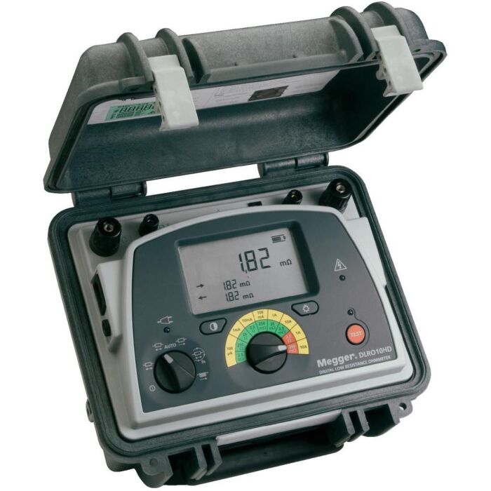 Megger 1006-604 DLRO10HD + KC1 Kelvin Clip 3m Leads