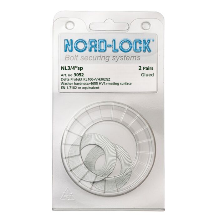 NORD-LOCK NL3/4"SP Wedge Locking Washers, 3/4", ID 0.79
