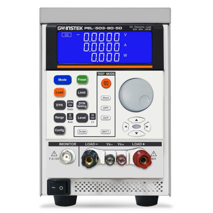 GW Instek PEL-503-80-50 250W 80V/50A Programmable DC Power Supply, Load