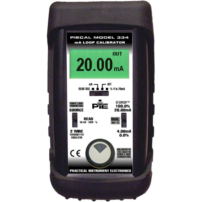 PIE 334 Milliamp Calibrator with Rubber Boot