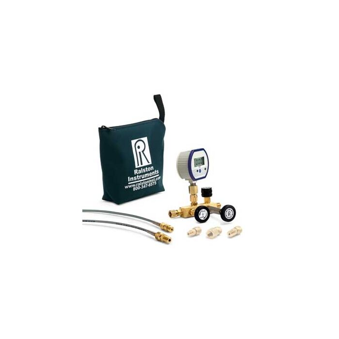 Ralston Instruments QTCM-3KPSIG-D Manifold, 3000 PSIG Digital Gauge Kit