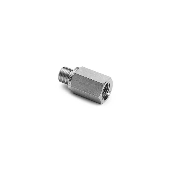 Ralston Instruments QTHA-4FS0 1/2" Female NPT x Male Quicktest No Check-valve, Stainless Steel Adapter