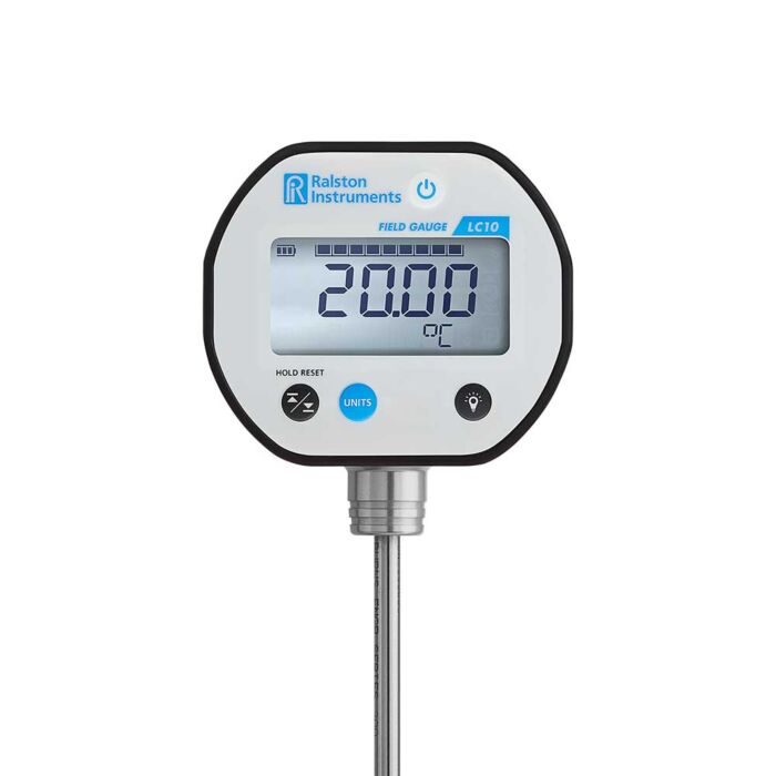 Ralston Instruments LC10-TA12 Temperature Gauge, Probe, 1/4" diameter, 12" , bottom connection