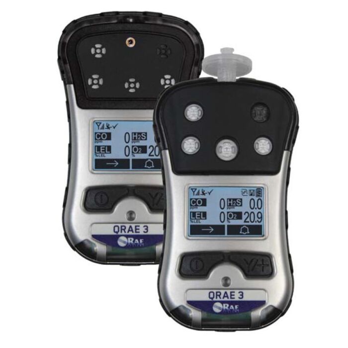 Used RAE Systems QRAE 3 Diffusion Non-Wireless 4-Gas Monitor-LEL, O2, CO, H2S
