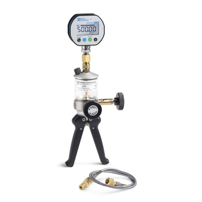 Ralston Instruments QTHP-3KPSIG-D 5K PSI/35mPa Hydraulic Hand Pump, 3K PSI Digital Gauge