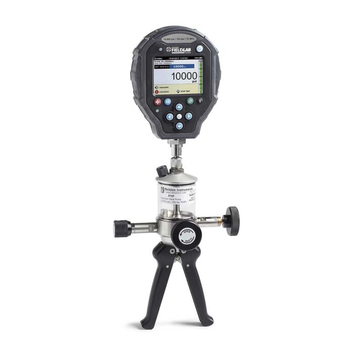 Ralston Instruments XTHP-10KPSIG-FL 10000 PSI Hydraulic Hand Pump 10000 PSI FieldLab Gauge