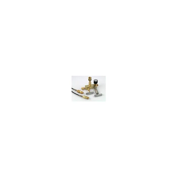 Ralston Instruments QTCM-2FBA-20-2 Nitrogen Calibration Manifold, 1/4" FNPT, Gauge Adapter, 2 Hoses