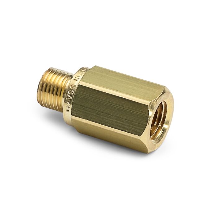 Ralston Instruments QTHA-2FB0 1/4" Female NPT x Male Quick-test no Check-valve, Brass Adapter