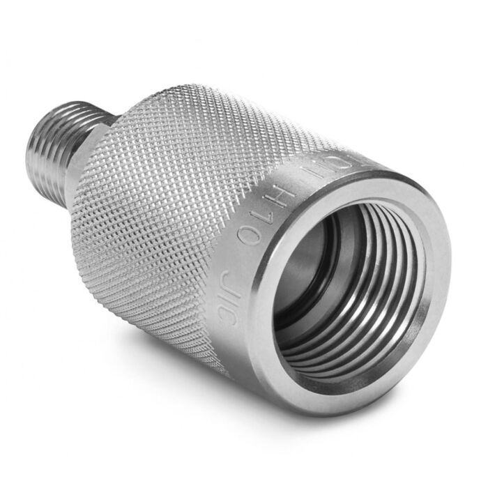 Ralston Instruments QTHA-5FSF-QD 5/8" Female 37 Degree Flare x Male Quick-test Adapter, Stainless Steel adapter