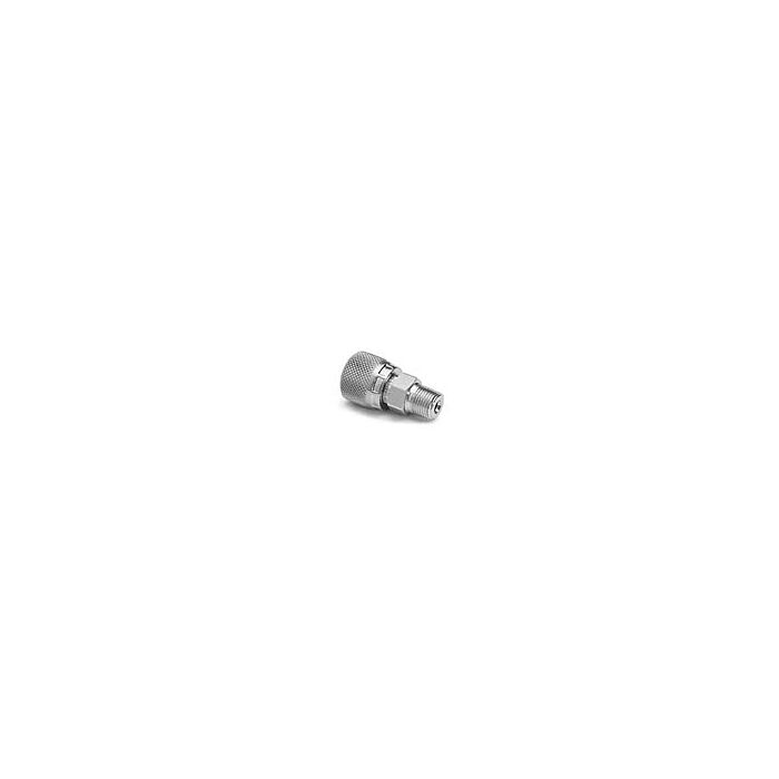 Ralston Instruments XTHA-1MSA 1/8" NPTM x Quick-test Female XT, Stainless Steel Adapter