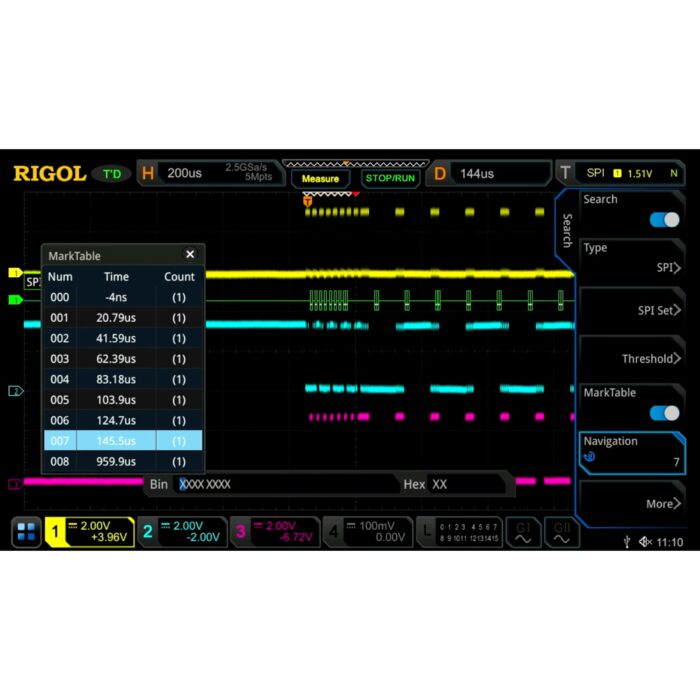 Rigol MSO8000-AERO MIL-STD-1553 Protocol Trigger