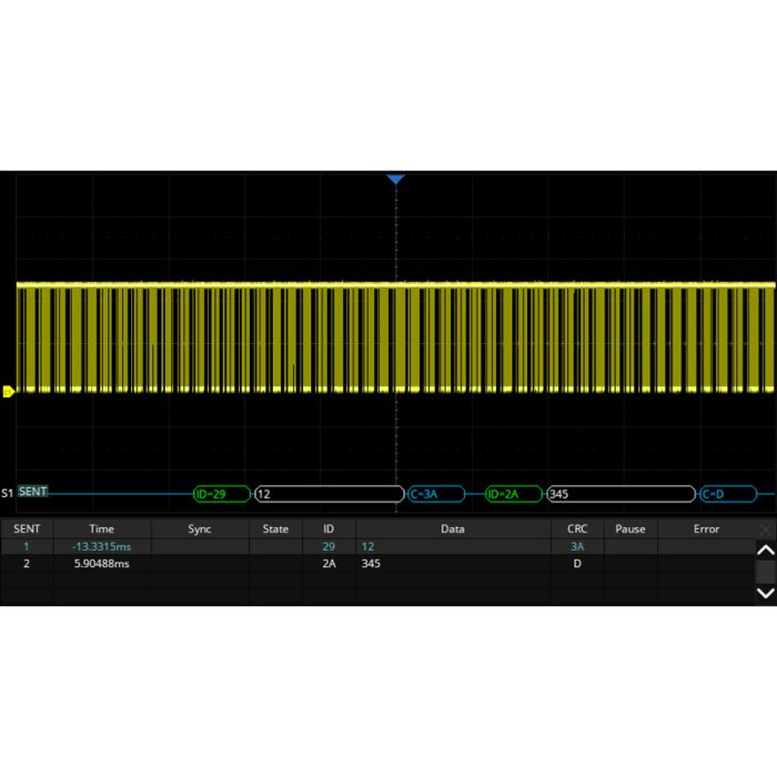 Siglent SDS6000L-SENT SENT trigger & decode (software)