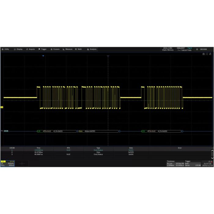 Siglent SDS7000A-1553B  Trigger/Decode, For SDS7000A Oscilloscopes
