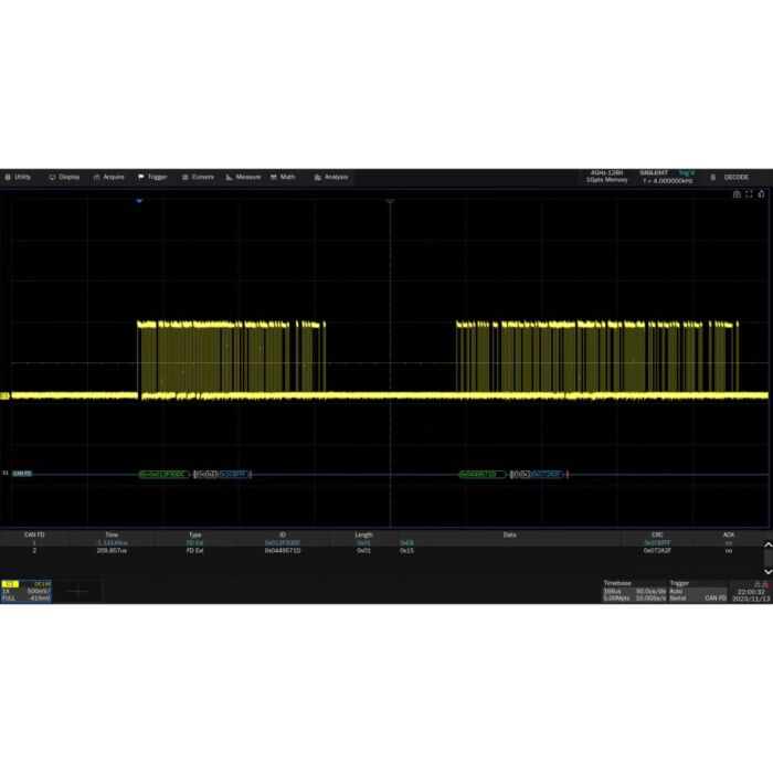 Siglent SDS7000A-CANFD  Trigger/Decode, For SDS7000A Oscilloscopes