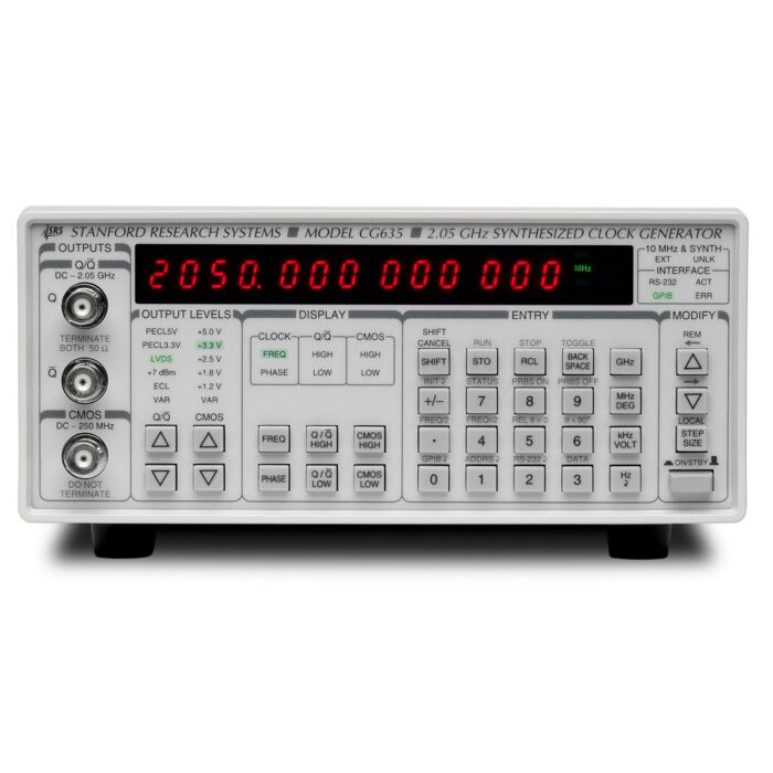 Stanford Research Systems CG635 for Rent, Synthesized Clock Generator, 2GHz 