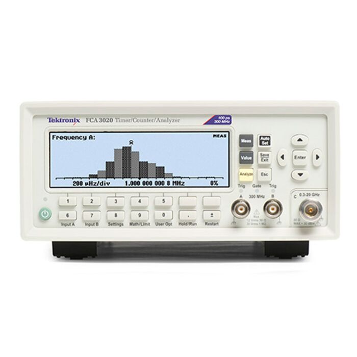Tektronix FCA3020 Timer/Counter/Analyzer, 300MHz/ 20GHz,100 ps, Standard Timebase