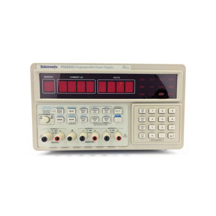 Tektronix PS2521G USED FOR SALE Programmable Power Supply Triple Output,20V/2.5A/130W