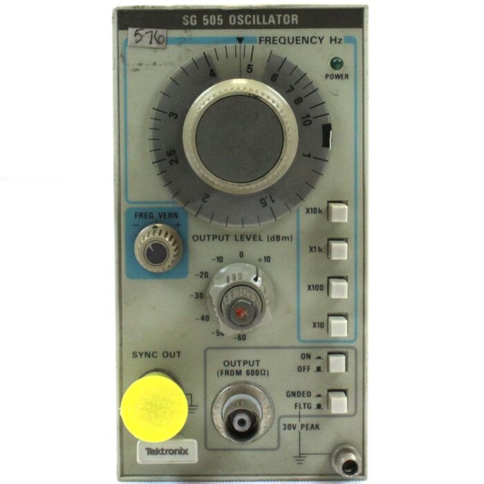 Tektronix SG505 Oscillator, 10 Hz-100Khz, plug-in 
