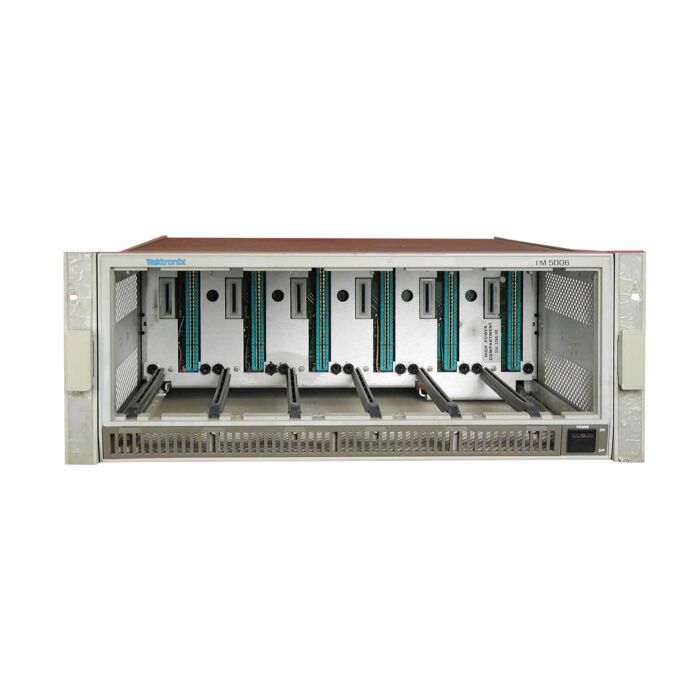Tektronix TM 5006 for Rent, Power module accepts up to 6 single width TM500 or TM5000